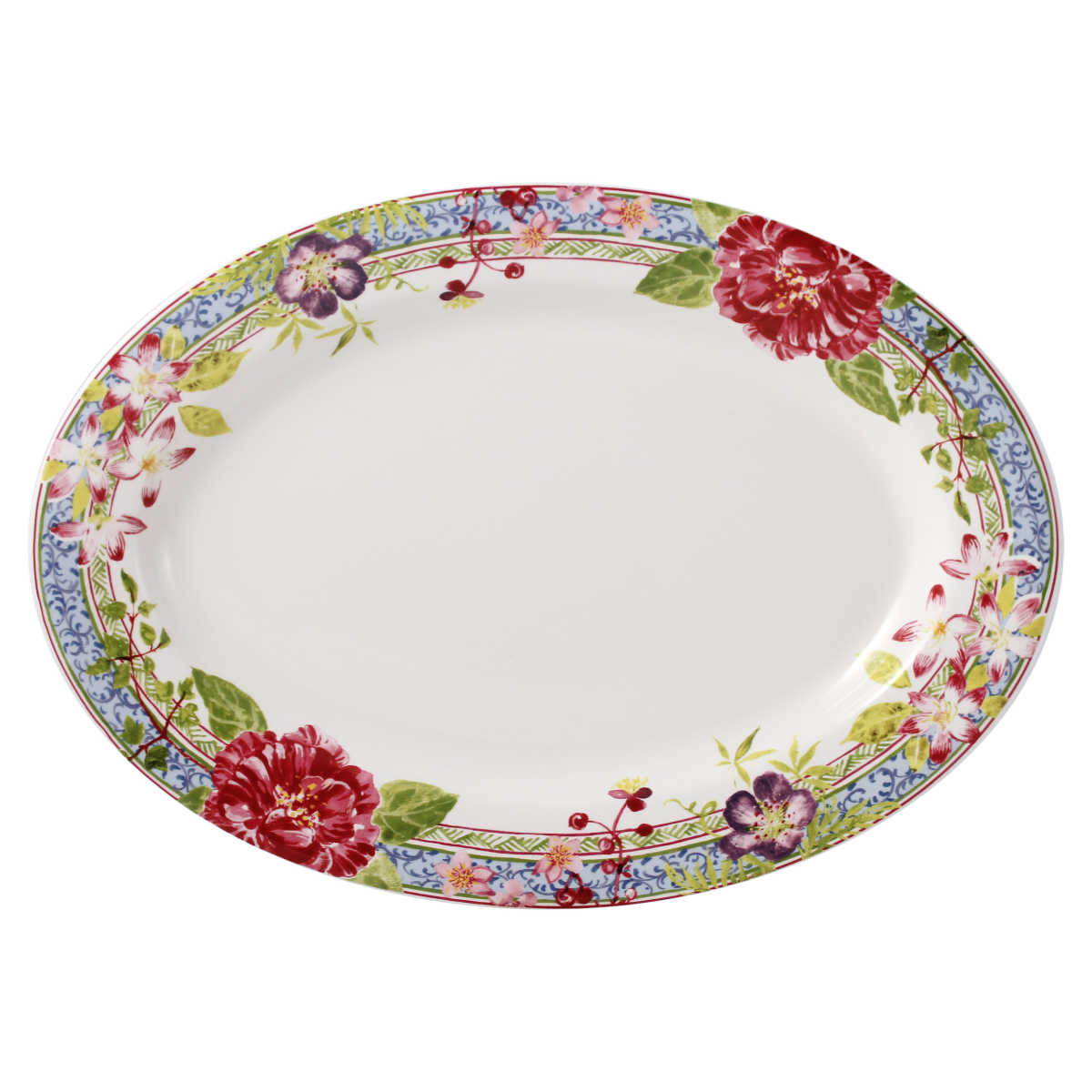 Gien Fayencerie Millefleurs Овальная тарелка 37 x 26 см