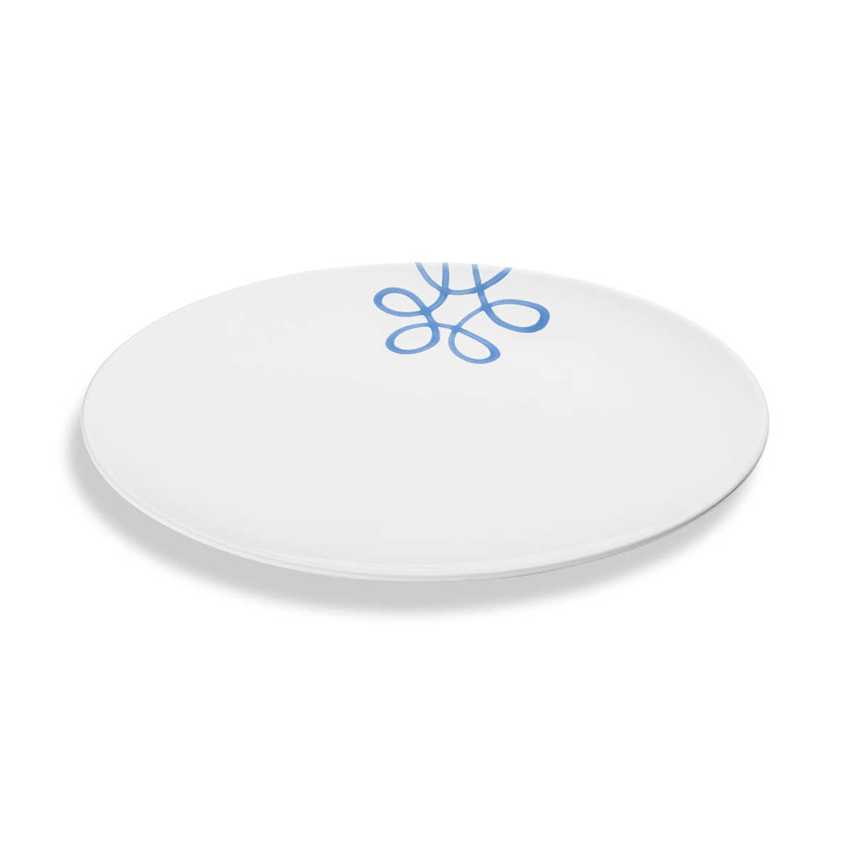 Gmundner Keramik Pur Geflammt Blau Oval plate 33x26 cm