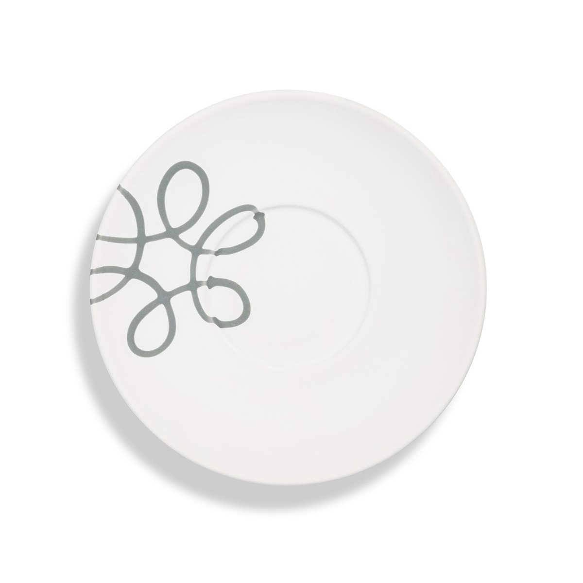 Gmundner Keramik Pur Geflammt Grau Teeuntertasse Maxima 18 cm