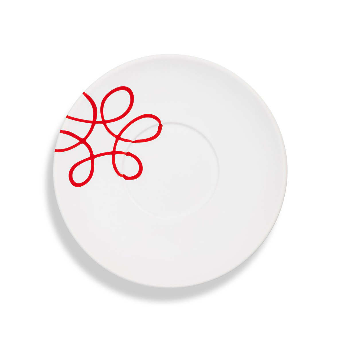 Gmundner Keramik Pur Geflammt Rot Teeuntertasse Maxima 18 cm