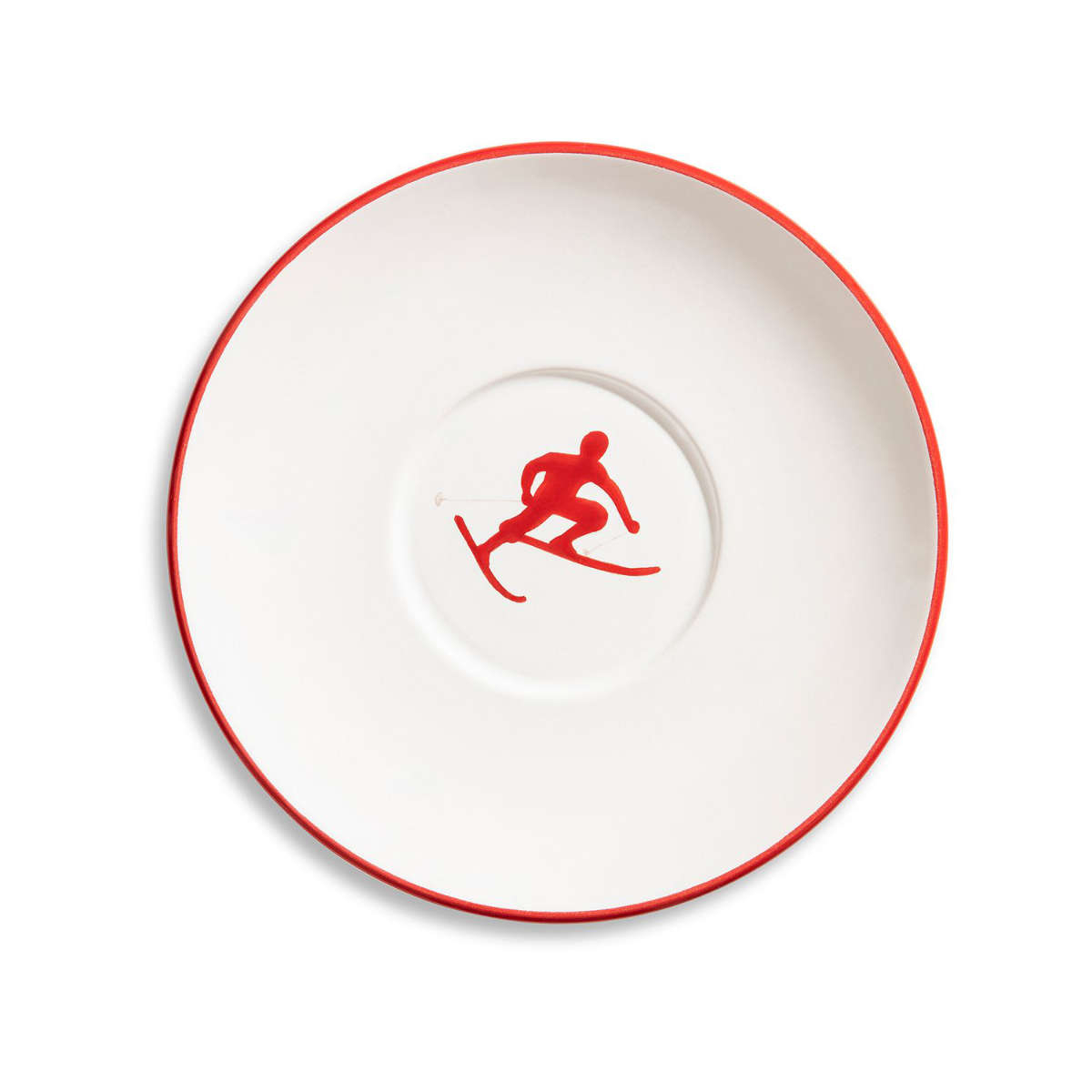 Gmundner Keramik Toni Rubinrot Tee-Untertasse Maxima 18 cm