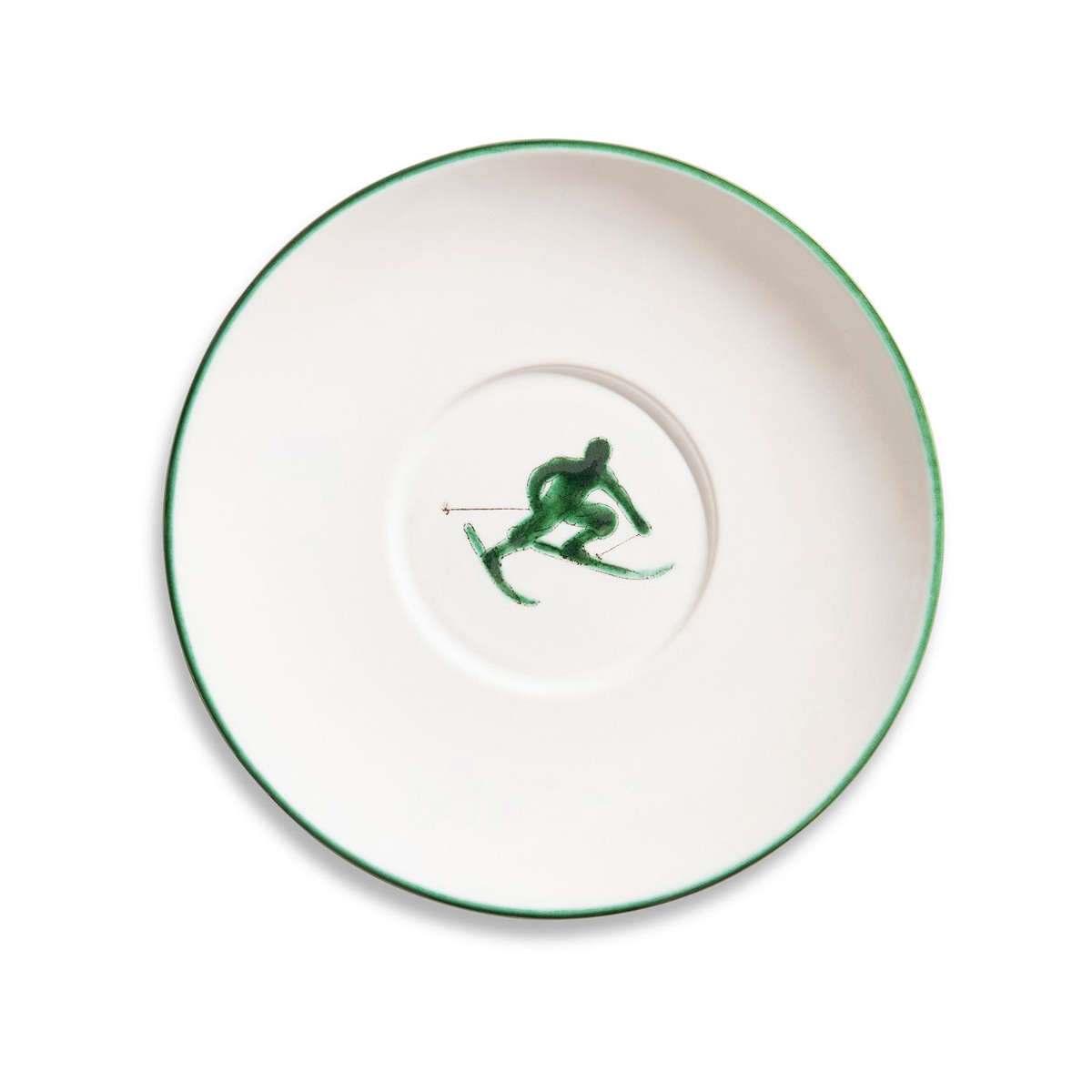 Gmundner Keramik Toni Grün Tee-Untertasse Maxima 18 cm