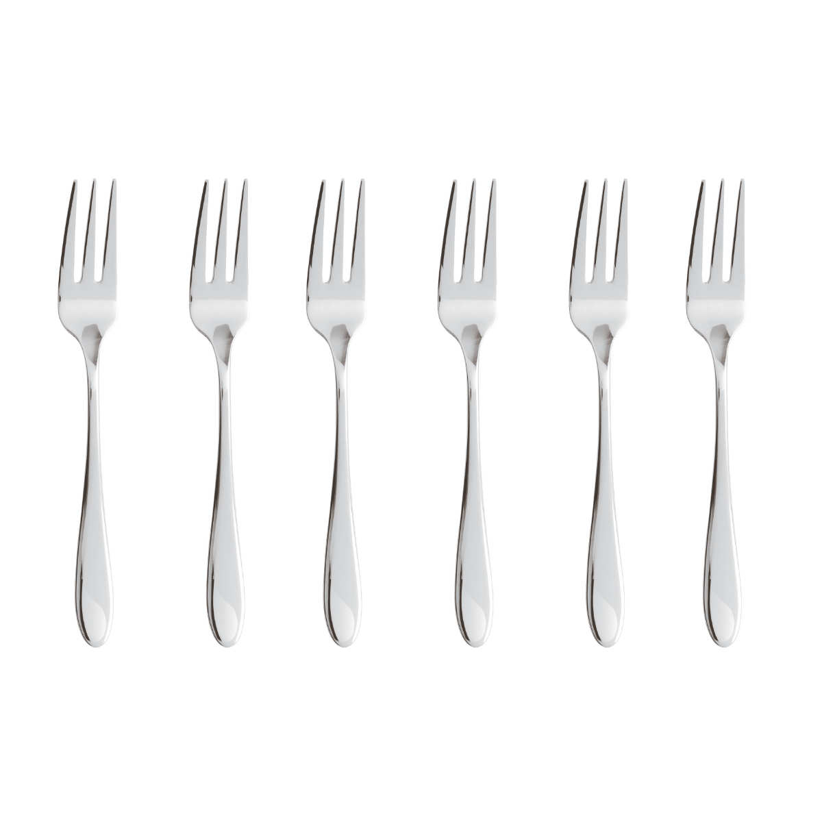 Sambonet Velvet Edelstahl 18/10 Set of 6 cake forks