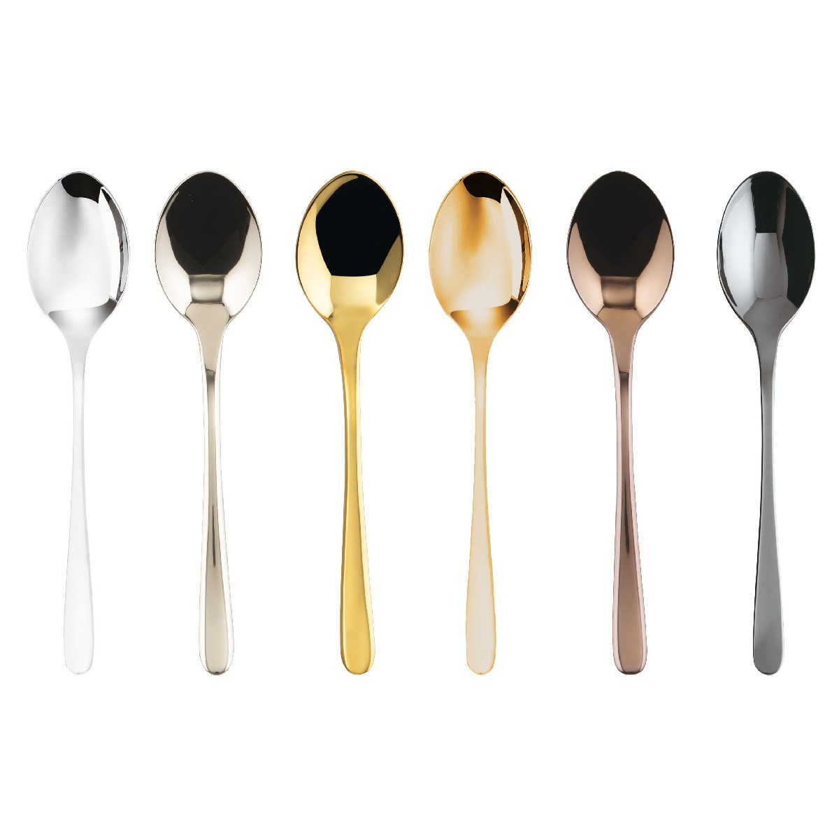 Sambonet Taste - Edelstahl / PVD Mix Set of 6 coffee spoons