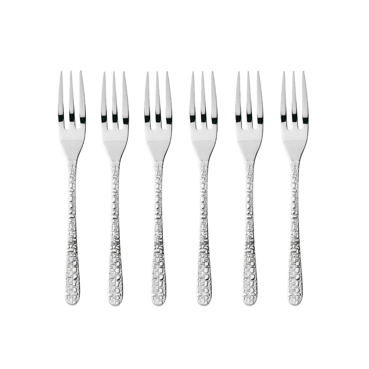 Sambonet Venezia Edelstahl 18/10 Set of 6 cake forks