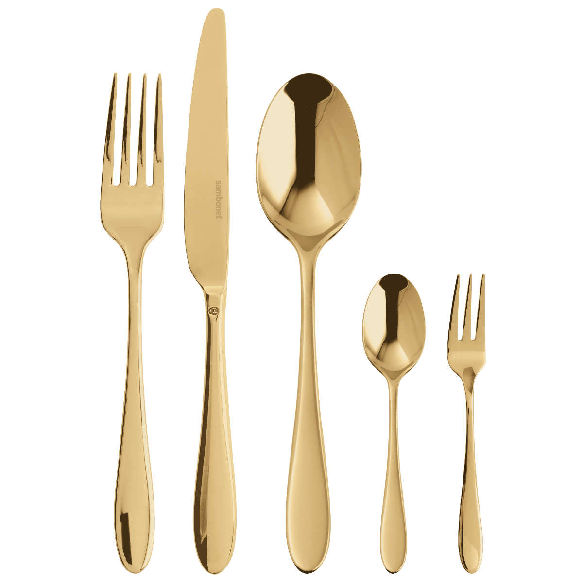 Sambonet Velvet Edelstahl PVD / Gold 30-piece cutlery set