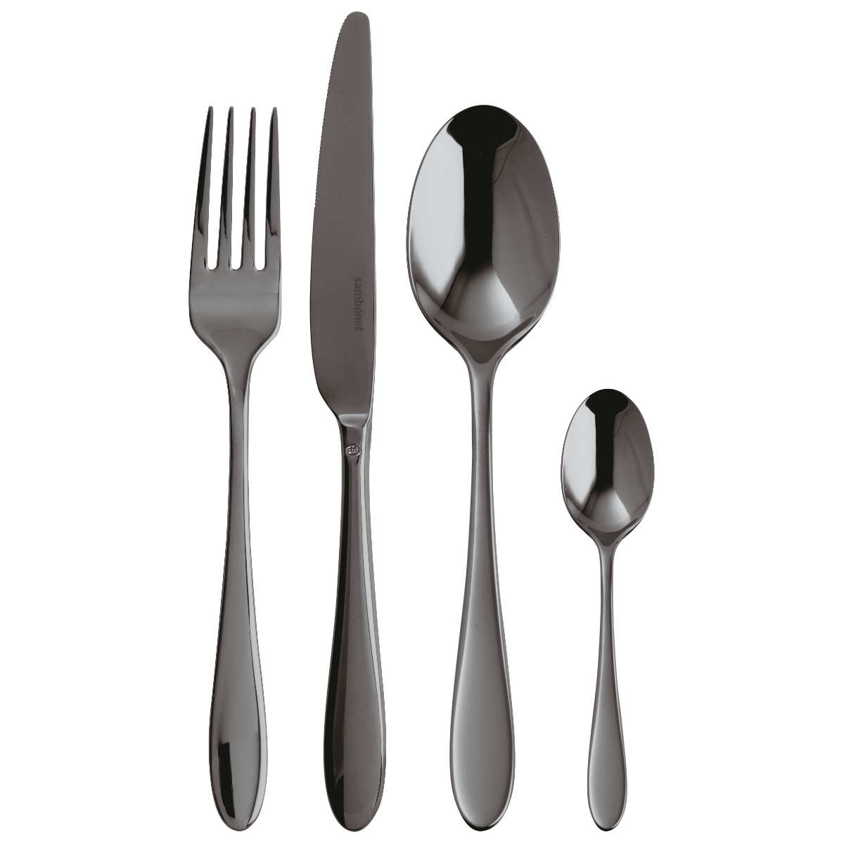 Sambonet Velvet Edelstahl PVD / 2Black 24-piece cutlery set