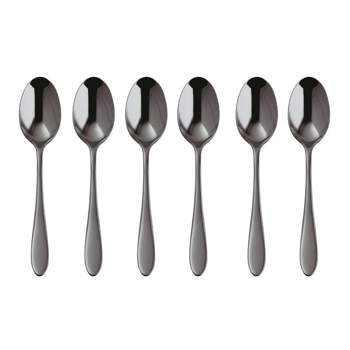 Sambonet Velvet Edelstahl PVD / 2Black Set of 6 coffee spoons
