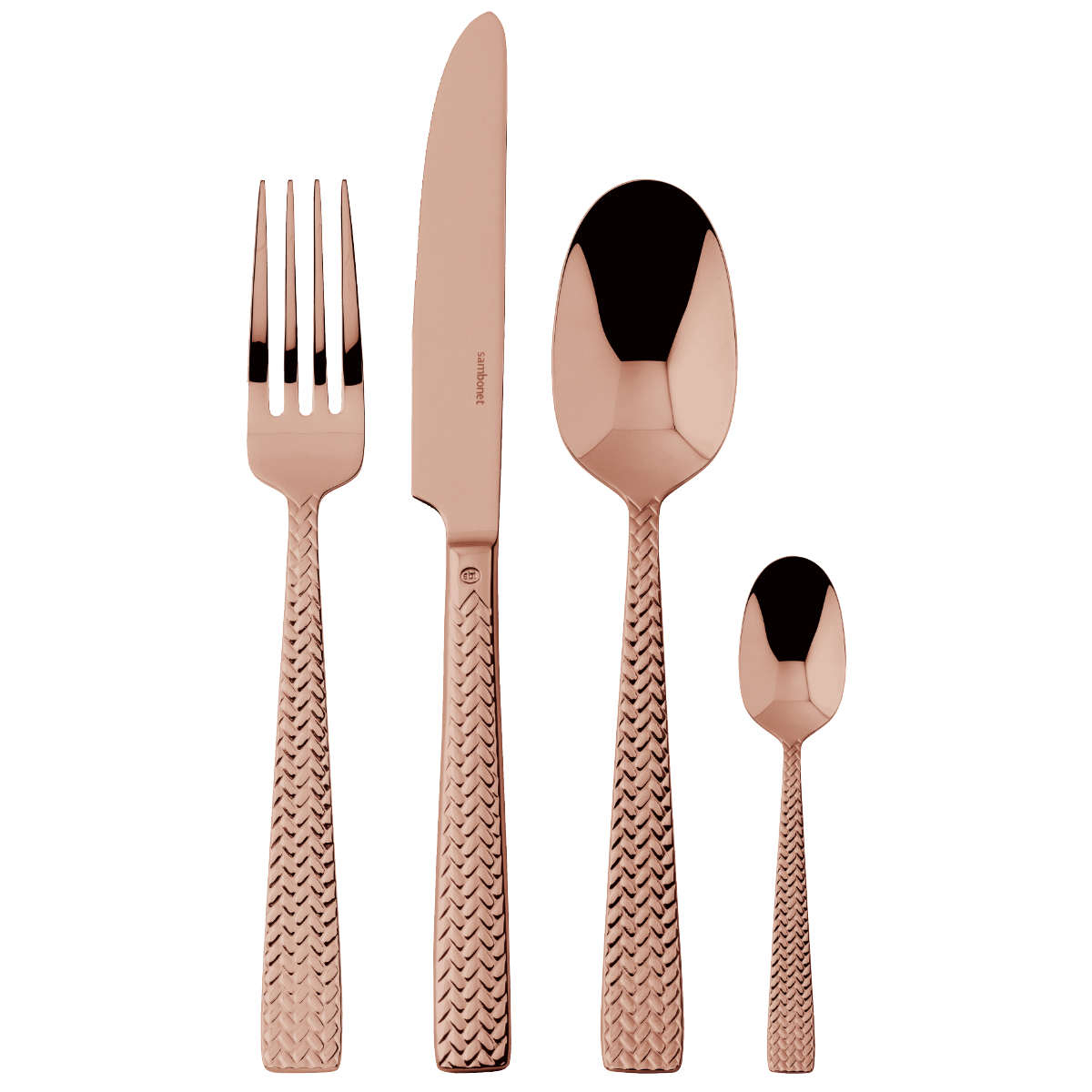 Sambonet Cortina Edelstahl PVD / Kupfer 24-piece cutlery set