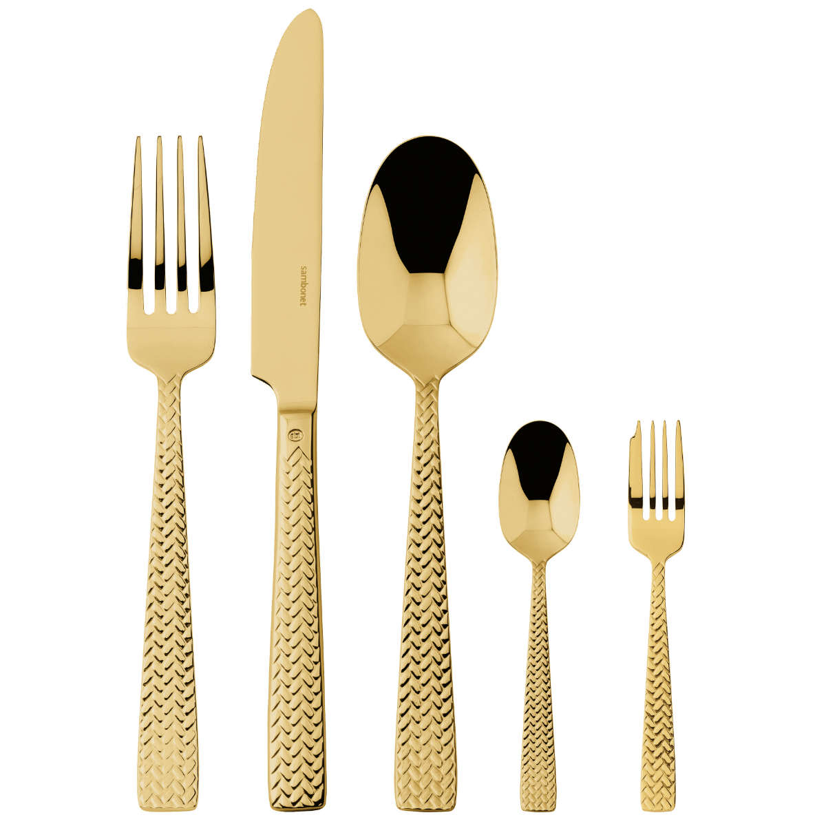Sambonet Cortina Edelstahl PVD / Gold 30-piece cutlery set