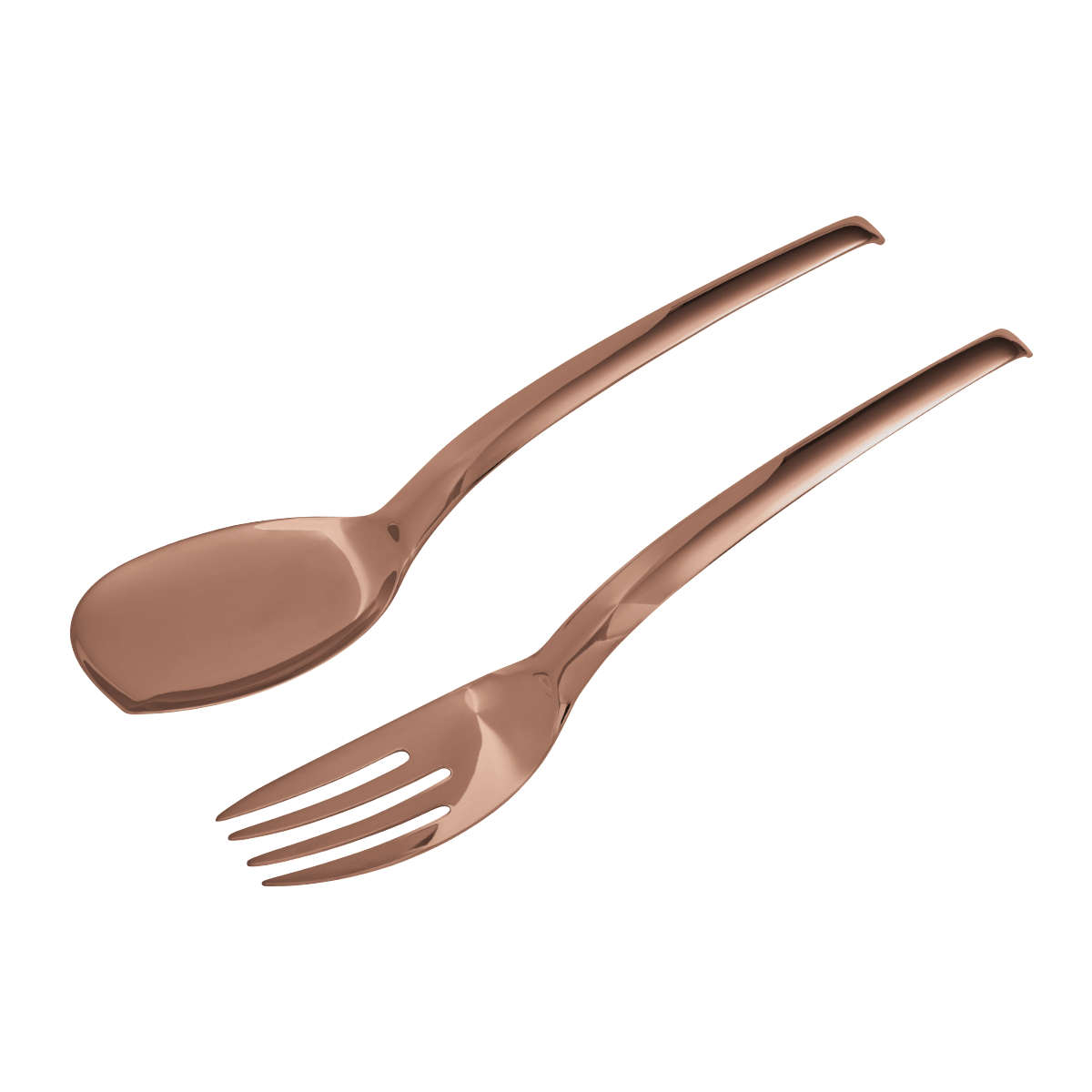 Sambonet Living - Edelstahl / PVD Kupfer Servierbesteck / Salatbesteck 30 cm