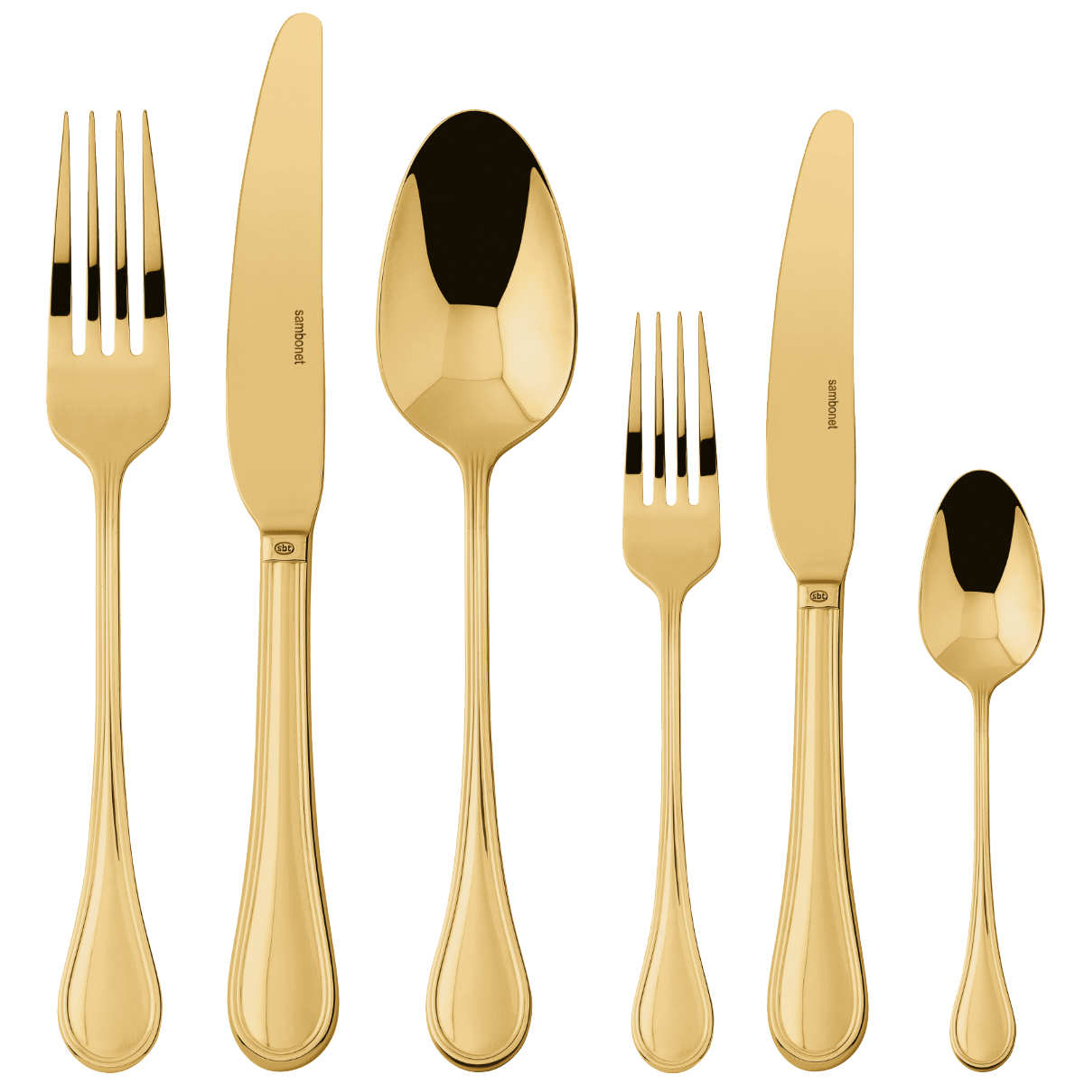 Sambonet Royal Edelstahl PVD / Gold 36-piece cutlery set