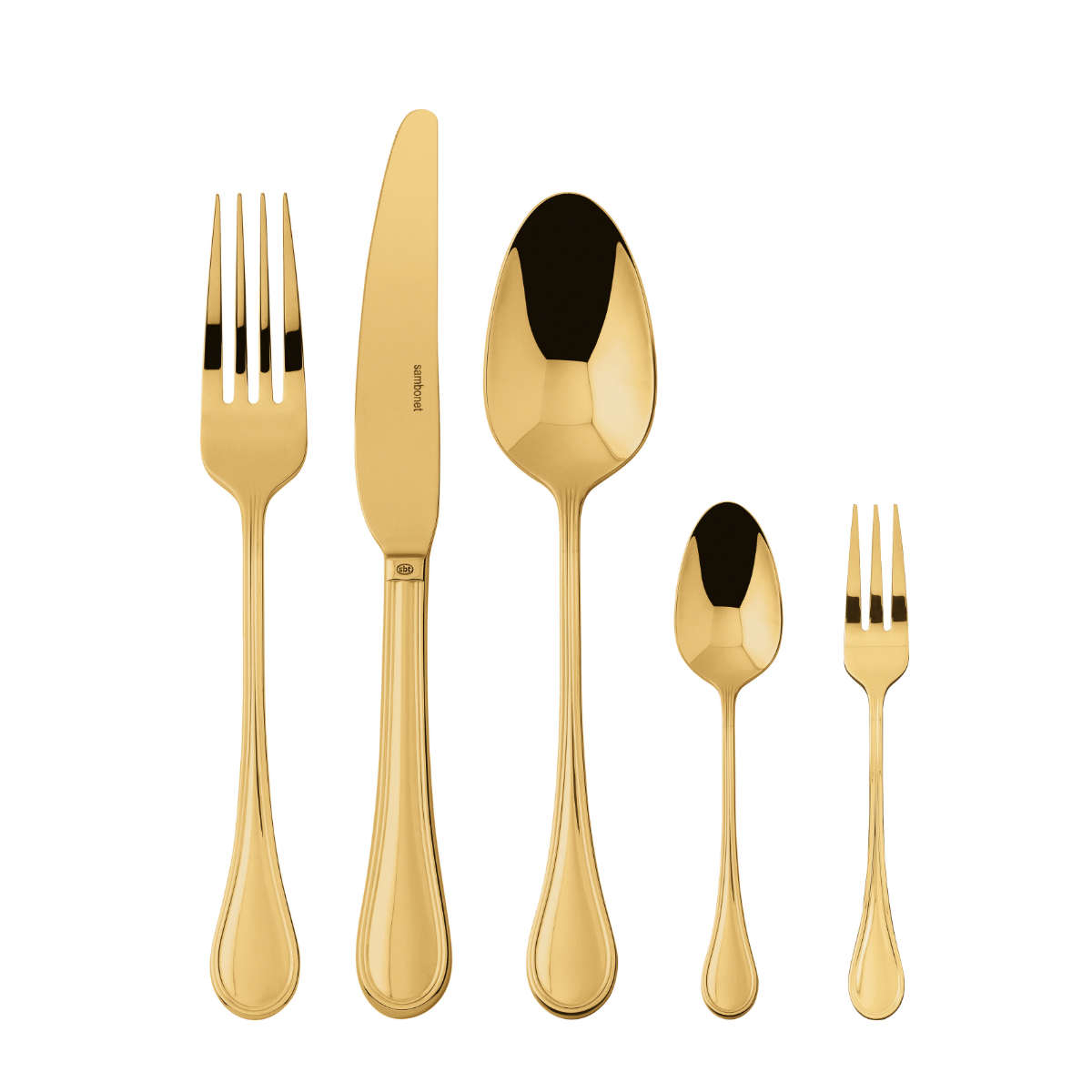 Sambonet Royal Edelstahl PVD / Gold 60-piece cutlery set