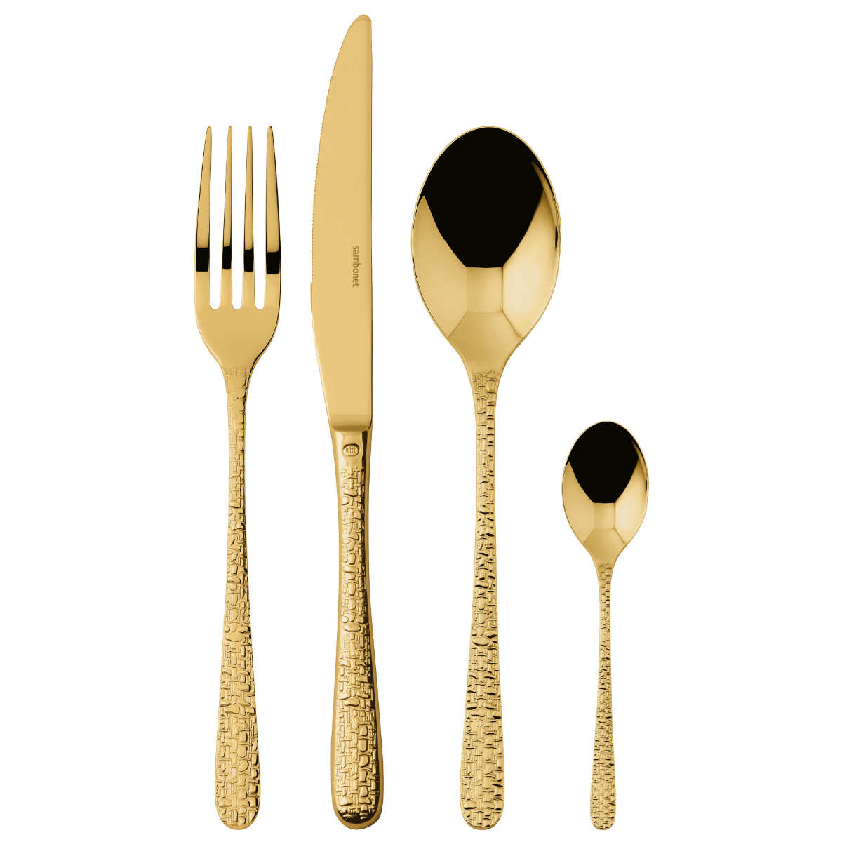 Sambonet Venezia Edelstahl PVD / Gold 24-piece cutlery set