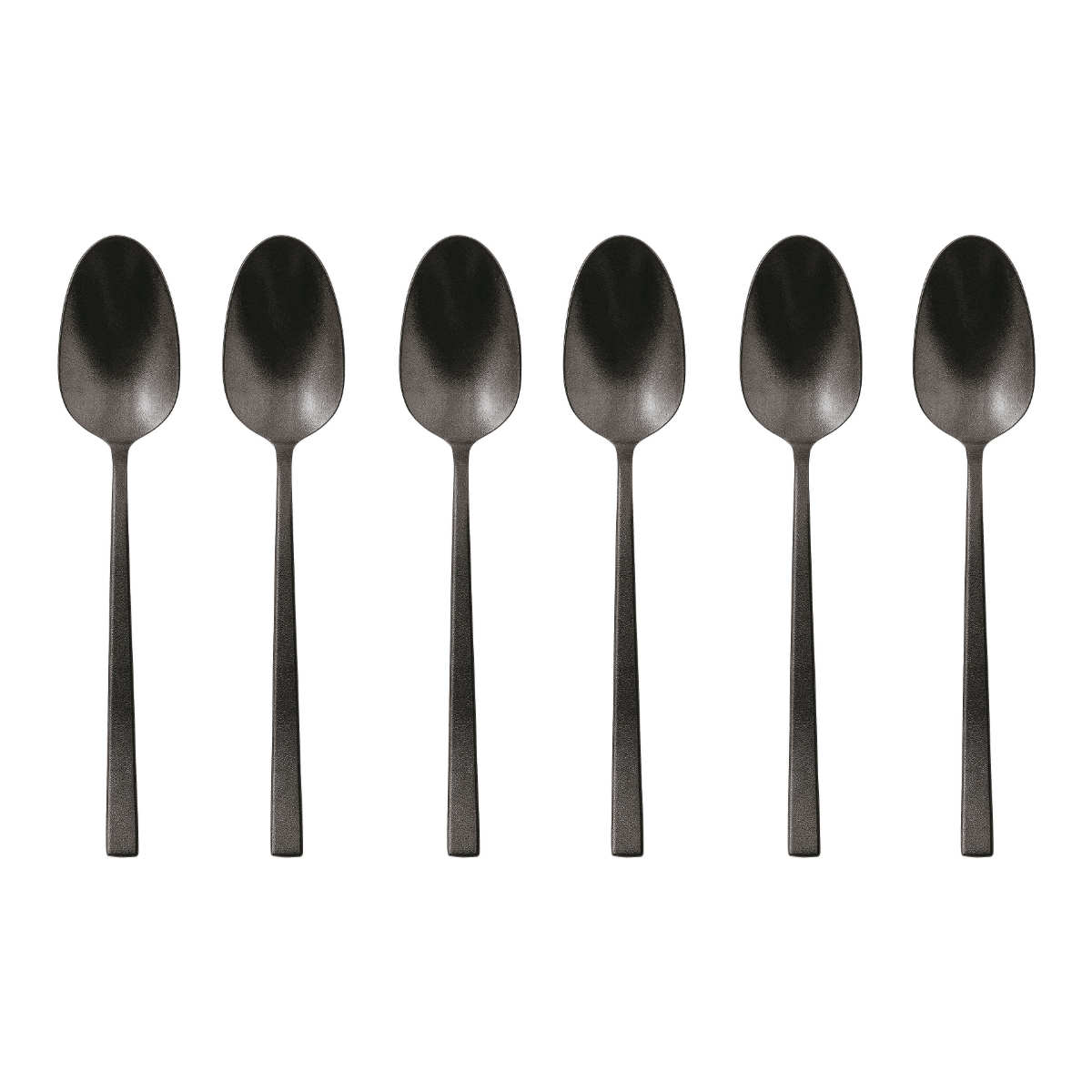 Sambonet Rock Diamond Edelstahl PVD / 2Black Set of 6 coffee spoons