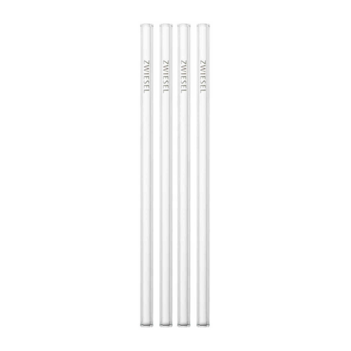 Schott Zwiesel Glastrinkhalme Glass Straw Set 4 pcs with Cleaning Brush l: 21 cm / d: 9 mm