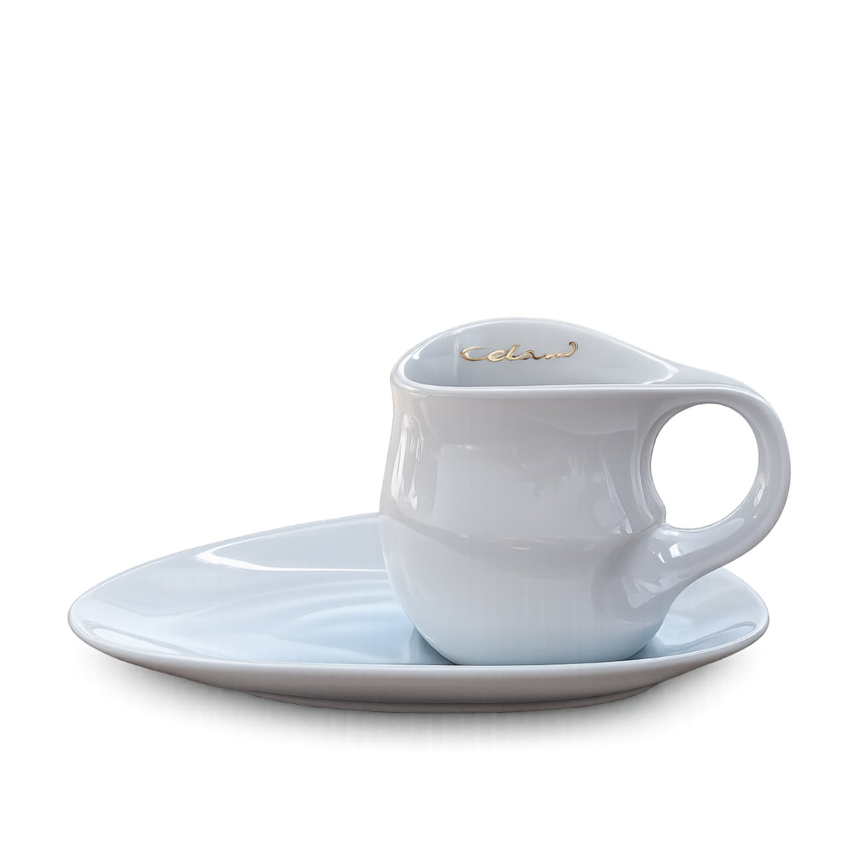 Luigi Colani Ab ovo Black & White Cappuccino cup with saucer 2-piece
