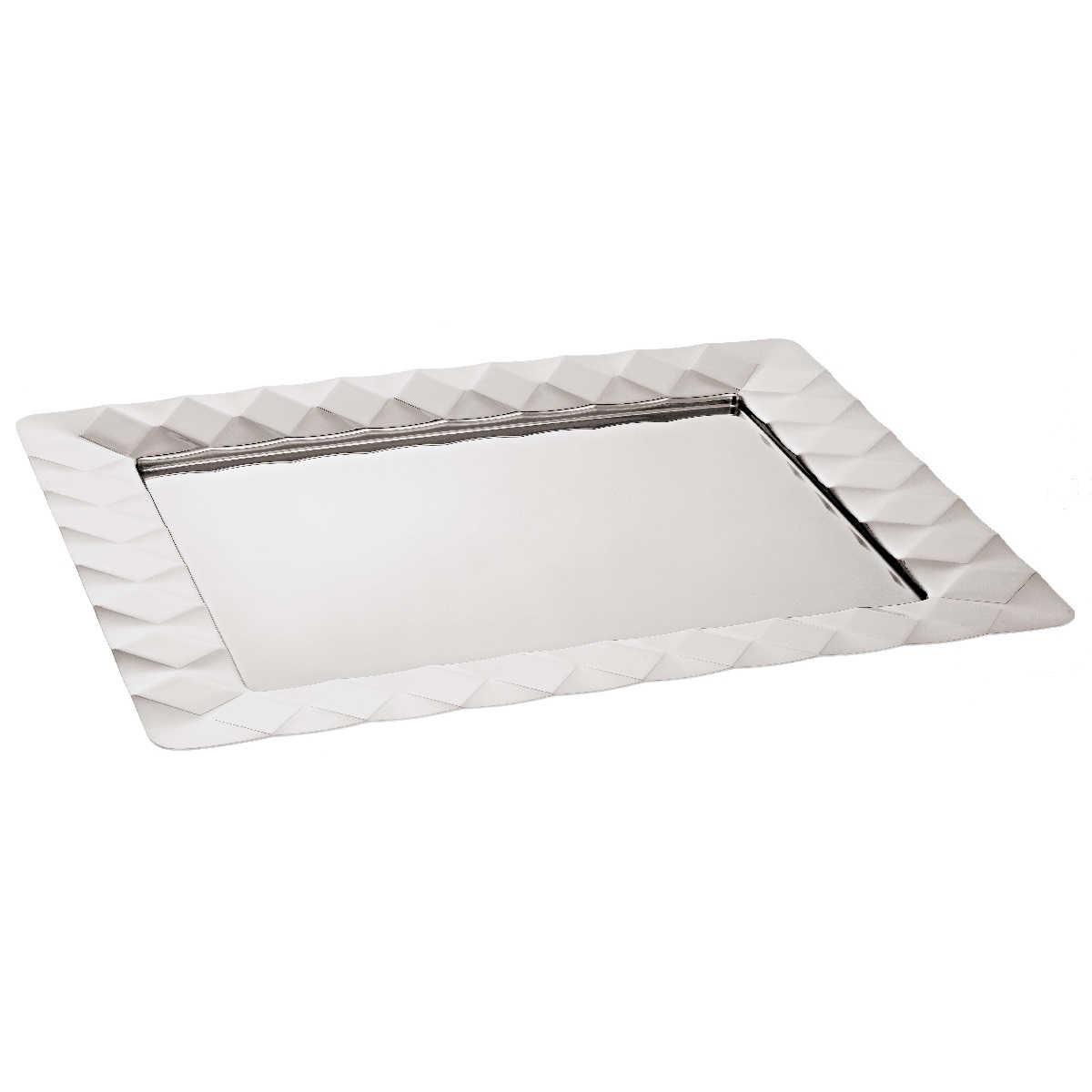 Sambonet Malia - Edelstahl / Relief Rectangular tray 48x38 cm