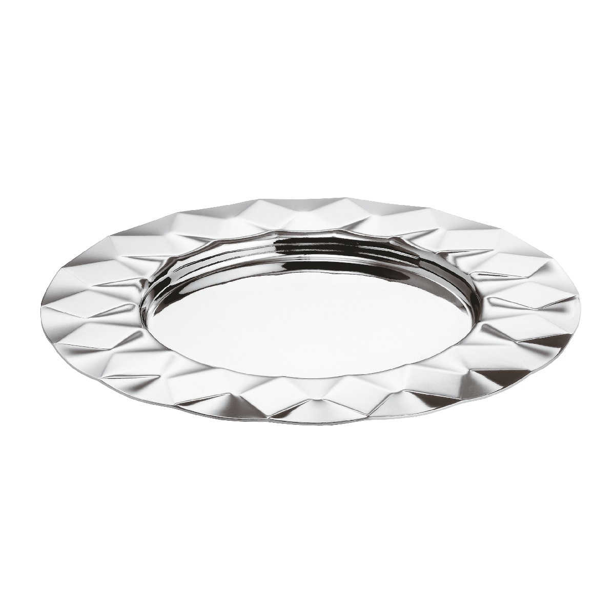 Sambonet Malia - Edelstahl / Relief Bottle coaster d: 13.5 cm