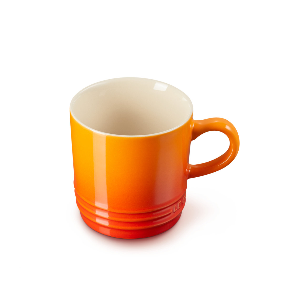 Le Creuset Poterie Geschirr Becher mit Henkel Ofenrot 0,35 L