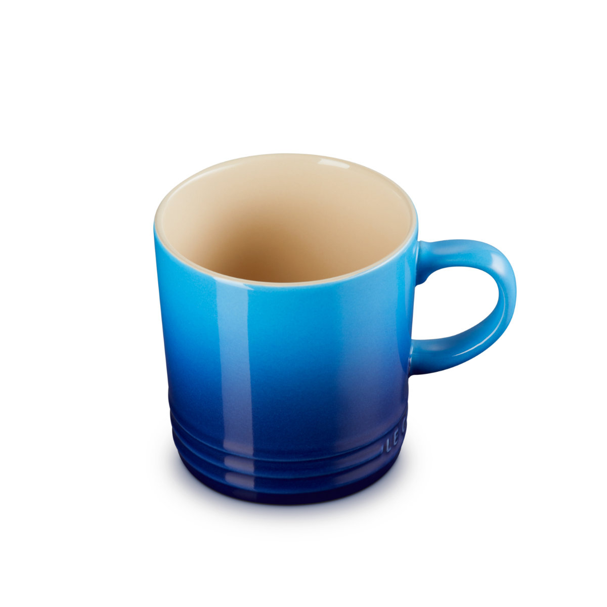 Le Creuset Poterie Geschirr Becher mit Henkel Azure Blue 0,35 L