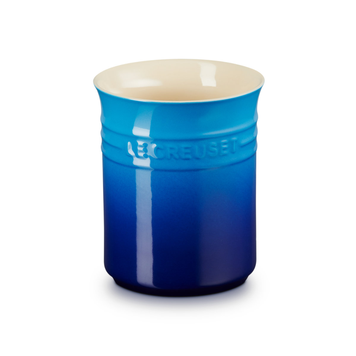 Le Creuset Poterie Aufbewahren Topf für Kochkellen Azure Blue 15 cm