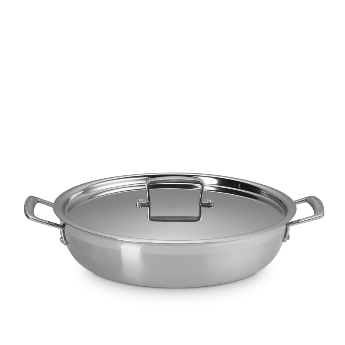 Le Creuset 3-PLY Edelstahl Kochgeschirr Profipfanne mit Deckel 30 cm