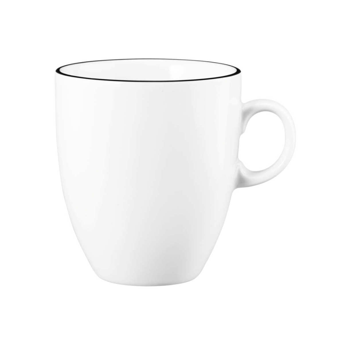 Seltmann Weiden Modern Life Black Line Becher mit Henkel 0,40 L
