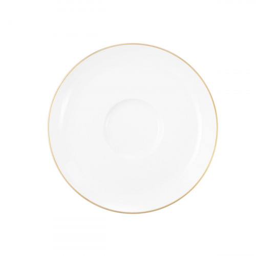 Seltmann Weiden Liberty Goldrand Kombi-Untertasse groß 16,5 cm