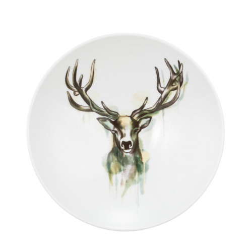 Seltmann Weiden Life Nature Hirsch Pastateller / Suppenteller 23 cm
