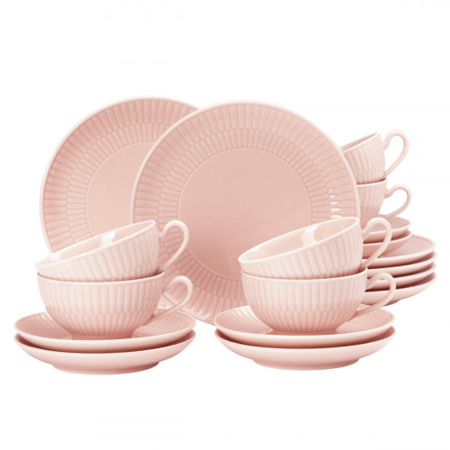 Seltmann Weiden Amina Rosé Teeservice klein 18-tlg.