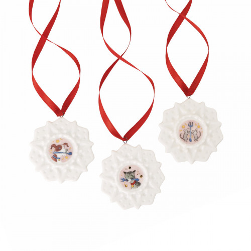 Hutschenreuther Schmucksterne Mini-Set Sterne Weihnachtsschmaus 3-tlg.