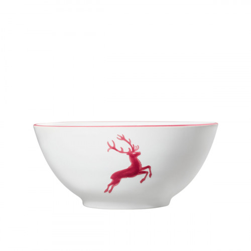 Gmundner Keramik Bordeauxroter Hirsch Schüssel 27 cm