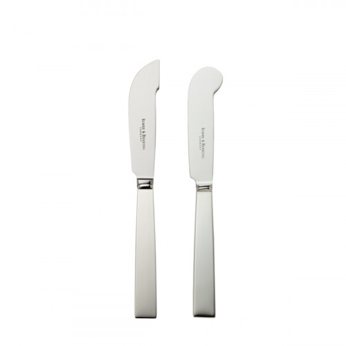 Robbe & Berking Riva 925 Sterling Silber Butter u. Käsemesser m. Stahlklinge