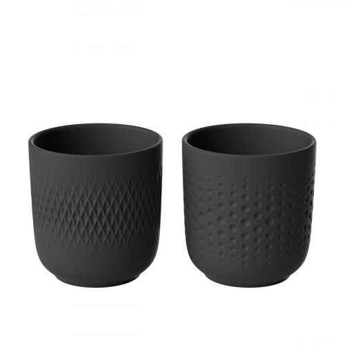 Villeroy & Boch Manufacture Collier Noir Becher Set 2-tlg.