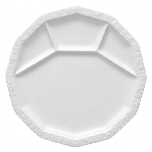 Rosenthal Maria Weiß Fondueteller / Grillteller 28 cm