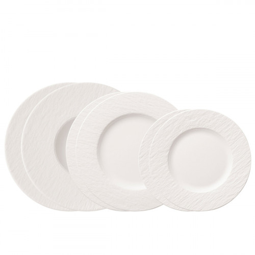 Villeroy & Boch Manufacture Rock blanc Teller Set 6-tlg.
