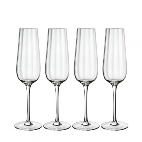 Villeroy & Boch Rose Garden Glas Sektkelch Set 4-tlg. 0,12 L