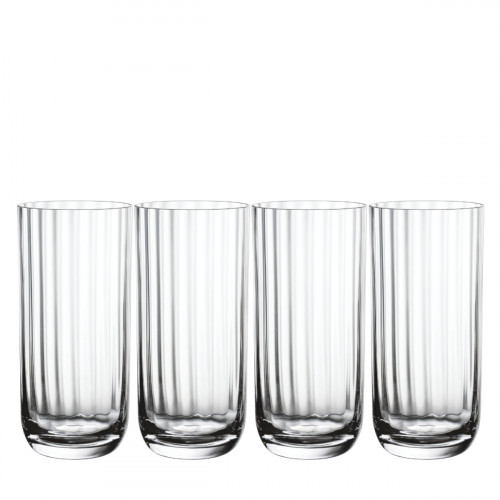 Villeroy & Boch Rose Garden Glas Longdrinkbecher Set 4-tlg 0,30 L