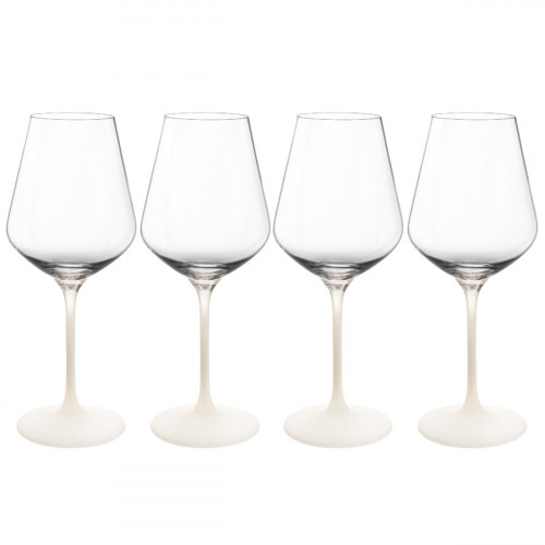 Villeroy & Boch Manufacture Rock blanc Rotweinkelch Glas Set 4-tlg. 0,20 L