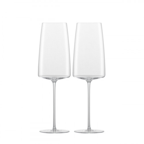 Zwiesel Glas Simplify Sektglas mit Moussierpunkt - Leicht & Frisch Set 2-tlg. 0,4 L