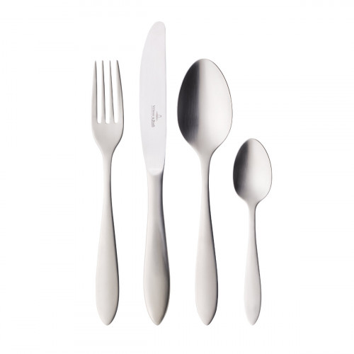 Villeroy & Boch Arthur gebürstet - 18/10 Edelstahl Tafelbesteck Set 24-tlg.