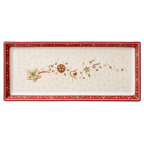 Villeroy & Boch  Winter Bakery Delight Kuchenplatte rechteckig - Sternschnuppe 39x17 cm
