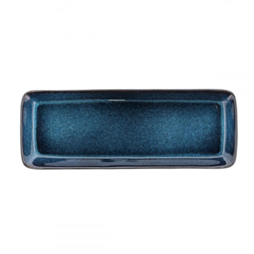Bitz Gastro black / dark blue Servierplatte rechteckig 38x14 cm