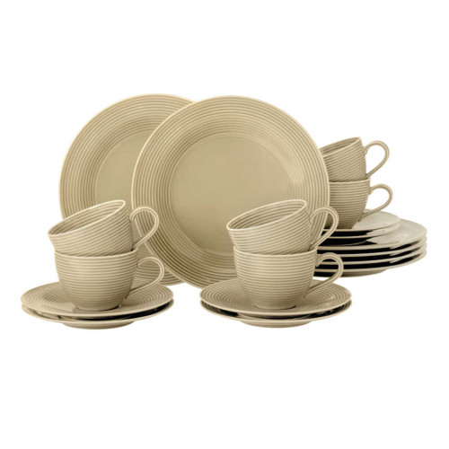 Seltmann Weiden Beat Sandbeige Kaffeeservice 18-tlg.
