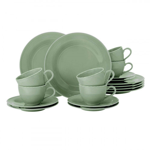 Seltmann Weiden Beat Salbeigrün Kaffeeservice 18-tlg.