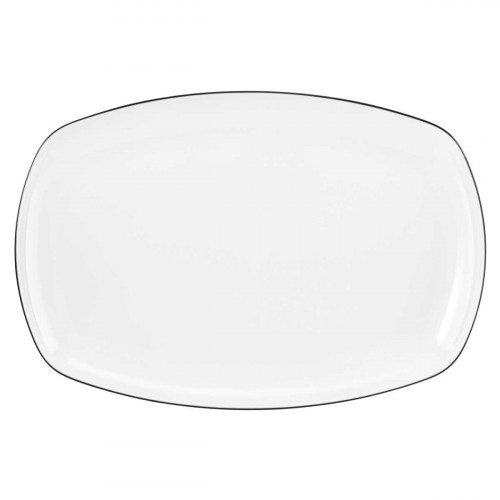 Seltmann Weiden Lido Black Line Servierplatte eckig 35x24 cm