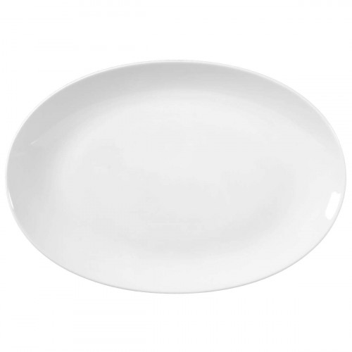 Seltmann Weiden Lido Weiß Servierplatte oval 38,5x26 cm