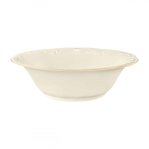 Seltmann Weiden Rubin Cream Goldrand Schüssel rund d: 23 cm / 0,7 L