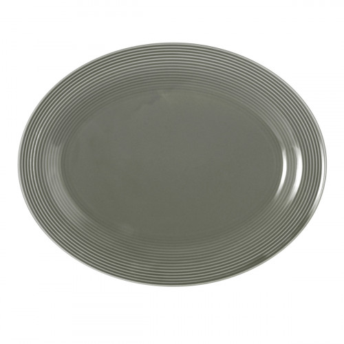 Seltmann Weiden Beat Perlgrau Servierplatte oval 35x28 cm